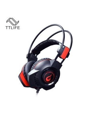 Gaming Headphone With Glowing Vibration Generico 3CEX016-Negro - Envío Gratuito