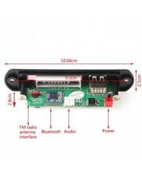 generico Radio del coche del USB Bluetooth MP3 WMA decodificador Junta 12V Módulo de audio inalámbrico TF - Envío Gratuito