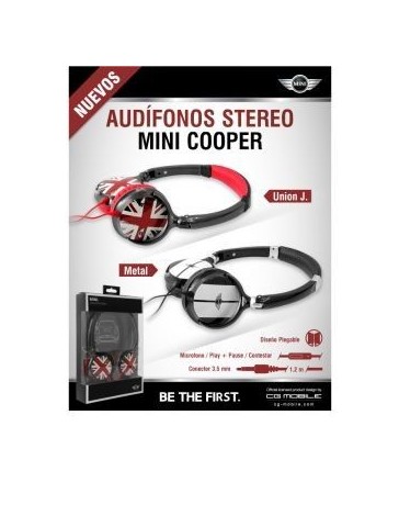 Audifonos Diadema Stereo Mini Cooper - Envío Gratuito