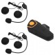 BT-S2 1000M BT casco de la motocicleta Auricular Bluetooth Intercom Moto Headset Intercom Interphone FM - Envío Gratuito
