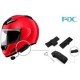 FDC COLO-RC 1 km moto de la motocicleta Casco Bluetooth Intercom Interphone + L3 Control remoto con llavero - Envío Gratuito