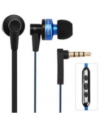 Awei ES - 90vi 1.2m Cable In - oreja los auriculares con control de volumen del Mic _BLUE - Envío Gratuito