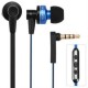 Awei ES - 90vi 1.2m Cable In - oreja los auriculares con control de volumen del Mic _BLUE - Envío Gratuito