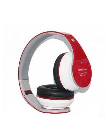 Funciones de llamada de radio FM Bluetooth Cámara Auricular bajo pesado (rojo) - Envío Gratuito