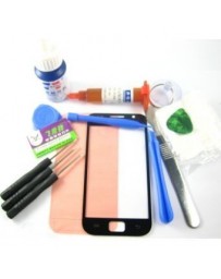 G-PlusHK Front Glass Screen+Repair Tools Glue Set for Samsung Galaxy S i9000~Black - Envío Gratuito