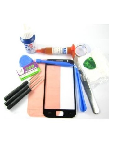 G-PlusHK Front Glass Screen+Repair Tools Glue Set for Samsung Galaxy S i9000~Black - Envío Gratuito