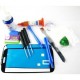 G-PlusHK Front Glass Screen+Repair Tools Glue Set for Samsung Galaxy s4 i9500 i9505~Black - Envío Gratuito