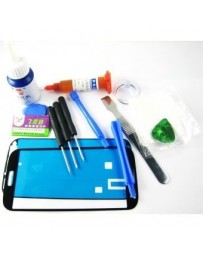 G-PlusHK Front Glass Screen+Repair Tools Glue Set for Samsung Galaxy s4 i9500 i9505~Black - Envío Gratuito