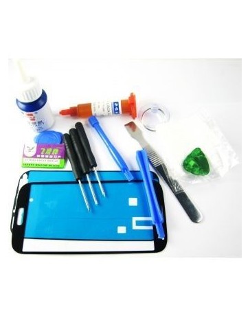 G-PlusHK Front Glass Screen+Repair Tools Glue Set for Samsung Galaxy s4 i9500 i9505~Black - Envío Gratuito