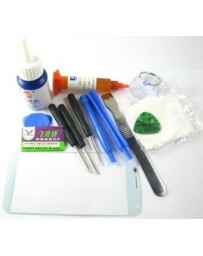 G-PlusHK Front Glass Screen+Repair Tools Glue Set for Motorola Moto X XT1053~White - Envío Gratuito