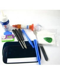 G-PlusHK Front Glass Screen+Repair Tools Glue Set for Samsung Galaxy S3 mini i8190~Blue - Envío Gratuito