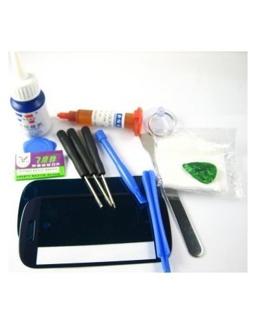 G-PlusHK Front Glass Screen+Repair Tools Glue Set for Samsung Galaxy S3 mini i8190~Blue - Envío Gratuito