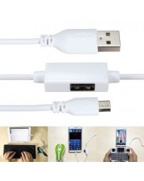 Cable USB OTG Adaptador Convertidor De Carga Micro Macho a USB 1,1 M Extensión - Envío Gratuito