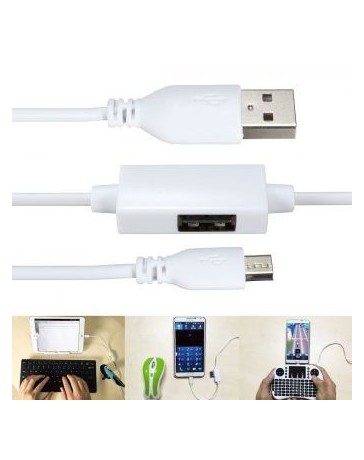 Cable USB OTG Adaptador Convertidor De Carga Micro Macho a USB 1,1 M Extensión - Envío Gratuito