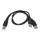 70cm USB 2.0 de 3 puertos Cable Datos para HDD Negro - Envío Gratuito