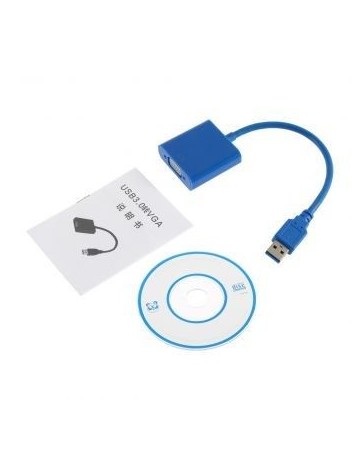 ER USB 3.0 a VGA convertidor adaptador externo multi - pantalla video Tarjeta grafica. - Envío Gratuito