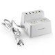 Cargador Pared 5 puertos USB-Blanco - Envío Gratuito