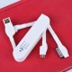 Cable de Datos USB con Micro para Iphone 4 5 5s-Blanco - Envío Gratuito