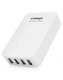 Cargador USB Linoya A15 de 4 puertos USB 6A cargador inteligente de alimentación - Envío Gratuito