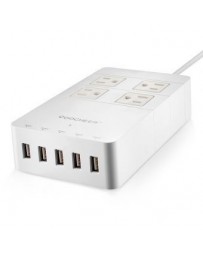 Coocheer Cargador Pared 5 puertos USB-Blanco - Envío Gratuito