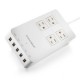 Coocheer Cargador Pared 5 puertos USB-Blanco - Envío Gratuito