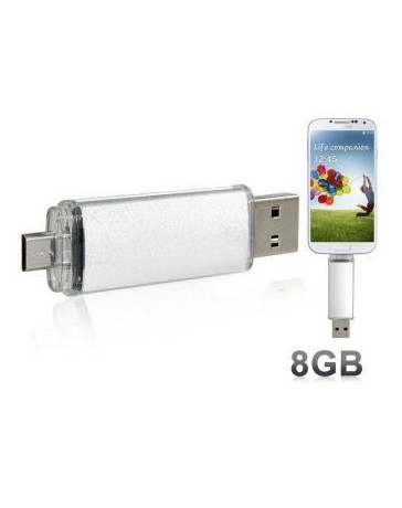 USB 8 BG para smarthphone-Plateado - Envío Gratuito