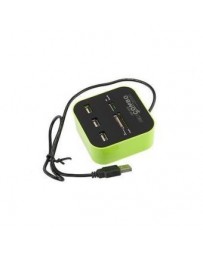 3 puertos USB 2.0 HUB avec multicarte Reproductor verter SD  MMC  M2  MS MP Neuf - Envío Gratuito