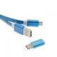 USB tipo C de sincronización de datos universal cable de carga para Samsung HTC - azul - Envío Gratuito