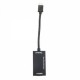 MHL Micro USB a HDMI Integración de PVC conector del adaptador de cable Negro - Envío Gratuito