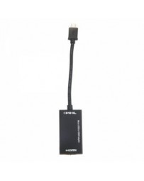 MHL Micro USB a HDMI Integración de PVC conector del adaptador de cable Negro - Envío Gratuito