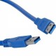 1.5m USB 3.0 un varón a un cable de extensión masculino (azul) - Envío Gratuito