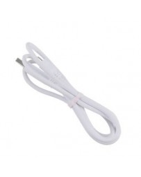 1M 2A de alta elasticidad de transmisión de datos cable de carga de Micro USB para Android Blanco - Envío Gratuito