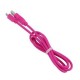 1M 2A de alta elasticidad de transmisión de datos cable de carga de Micro USB para Android Rosa roja - Envío Gratuito