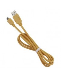 1M 2A de alta elasticidad de transmisión de datos cable de carga de Micro USB para Android naranja - Envío Gratuito