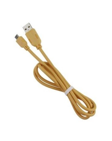 1M 2A de alta elasticidad de transmisión de datos cable de carga de Micro USB para Android naranja - Envío Gratuito