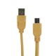 1M 2A de alta elasticidad de transmisión de datos cable de carga de Micro USB para Android naranja - Envío Gratuito