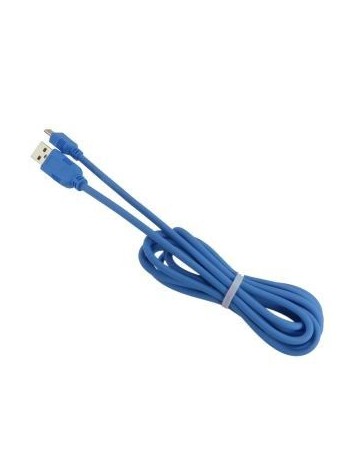 2M 2A de alta elasticidad de transmisión de datos cable de carga de Micro USB para Android Cielo azul - Envío Gratuito