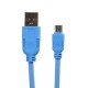 2M 2A de alta elasticidad de transmisión de datos cable de carga de Micro USB para Android Cielo azul - Envío Gratuito