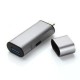 Adaptor de Cargador de Tipo-C USB Puerto de Carga de USB 3.0 + USB Tipo-C Gris - Envío Gratuito