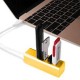 Adaptador de Cargador con 4 puertos USB 3.1 a USB 3.0 para teléfonos Dorado - Envío Gratuito