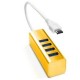 Adaptador de Cargador con 4 puertos USB 3.1 a USB 3.0 para teléfonos Dorado - Envío Gratuito