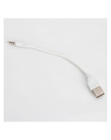 USB 2.0 macho a 3,5 mm para auriculares estéreo cable blanco - Envío Gratuito