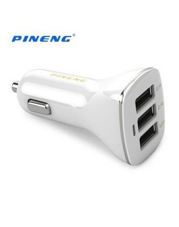Auto adaptador de carga Pineng PN - 523 coche adaptador de carga extra de 3 USB puerto inteligente - Envío Gratuito