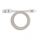 Cable Pur Cuerda Metalica 9 Apple 61064Pg Plata Carga Sincron Puregear - Envío Gratuito