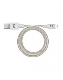 Cable Pur Cuerda Metalica 9 Apple 61064Pg Plata Carga Sincron Puregear - Envío Gratuito