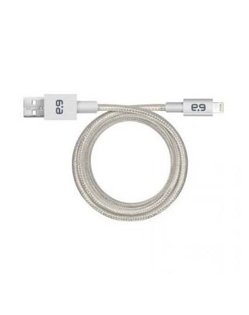 Cable Pur Cuerda Metalica 9 Apple 61064Pg Plata Carga Sincron Puregear - Envío Gratuito