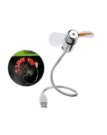 Pixnor Mini USB flexible LED parpadeante de refrigeración del ventilador - Envío Gratuito