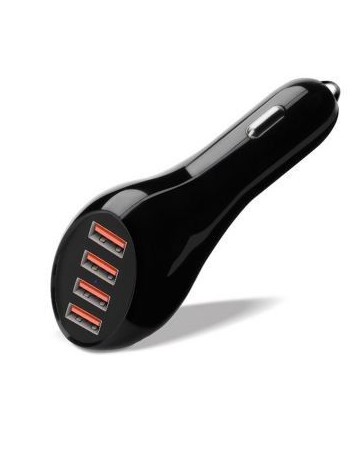 Cargador de Coche con 6 Puertos USB Adaptador 10A 50W Para iPhone Samsung HTC Negro - Envío Gratuito