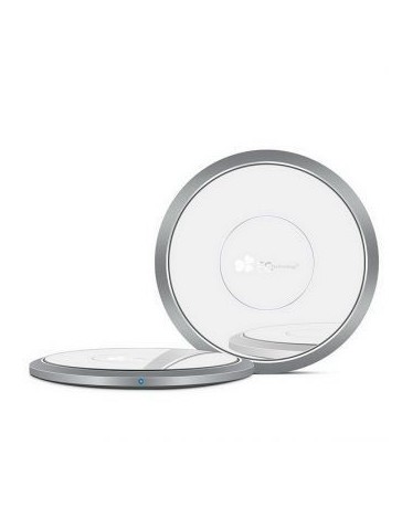 cargador inalámbrico de espejo cojín redondo de carga para Samsung Nota S6 S6 borde - Envío Gratuito
