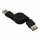 USB 2.0 un varón a un cable de extensión retráctil Mujer - Envío Gratuito
